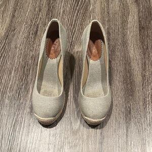 J Crew Women's Canvas Wedge Shoes